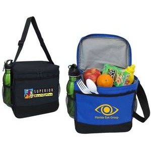 Deluxe 12-Can Stadium Cooler W/ Both Side Mesh Pockets