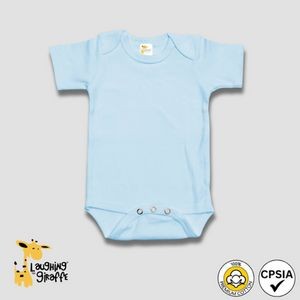 Baby Short Sleeve Bodysuits - Pastel Colors - Premium 100% Cotton - Laughing Giraffe