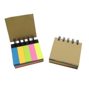 Spiral Notebook Self-Adhesive Notes