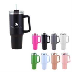 40oz Stainless Steel Insulated Tumbler with Handle