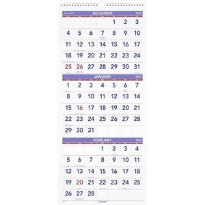 2023 Wall Calendar Planner, Large, Vertical, 3 Month