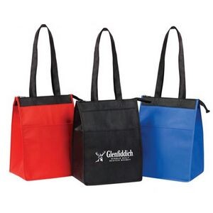 Insulated Lunch Tote with Zipper Closure