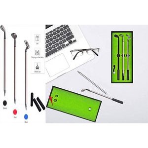 Portable Creative Mini Golf Ballpoint Pen Sets