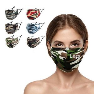 4-layer Reusable Camouflage Cotton Face Mask