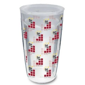 16 Oz. Double Wall Insulated Thermal Tumbler - Clear Printed Insert