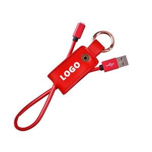 PU Key Chain Charger Cable