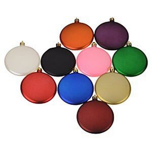 Round Flat Christmas Ornaments