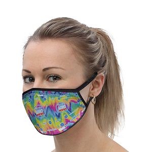 3 Ply Full Color Custom Poly/Cotton Face Mask (Promo)