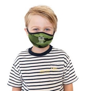 Kids 3 Ply Full Color Custom Poly/Cotton Face Mask (Promo)