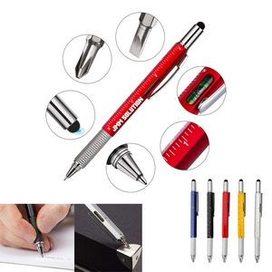 Multifunction 6 in 1 Tool with Ballpoint Pen