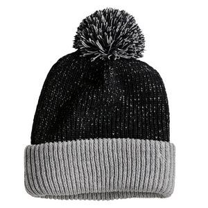Sportsman Speckled Drop Needle Knit Beanie (Embroidery)