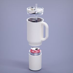 Asobu® Duplex Travel Mug with Detachable Can Cooler or Storage Compartment