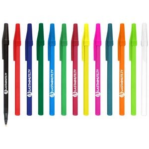 Belfast B Ballpoint Pen Solid Colored Barrel Value stick pen