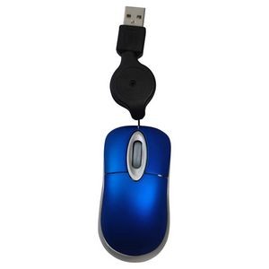 Mini Optical Mouse w/ Metallic Finish Wired