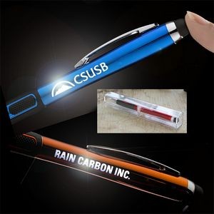 Logo Light Up Pen With Stylus