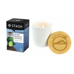 Tea Gift Set: Soy Wax Candle And Stash Tea Bags