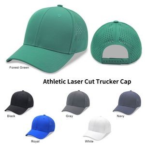 DC Premium Athletic Trucker Cap Laser Cut Mesh Back
