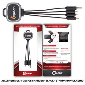 Jellyfish USB Data Blocker and Multi Device Charger with Standard Packaging